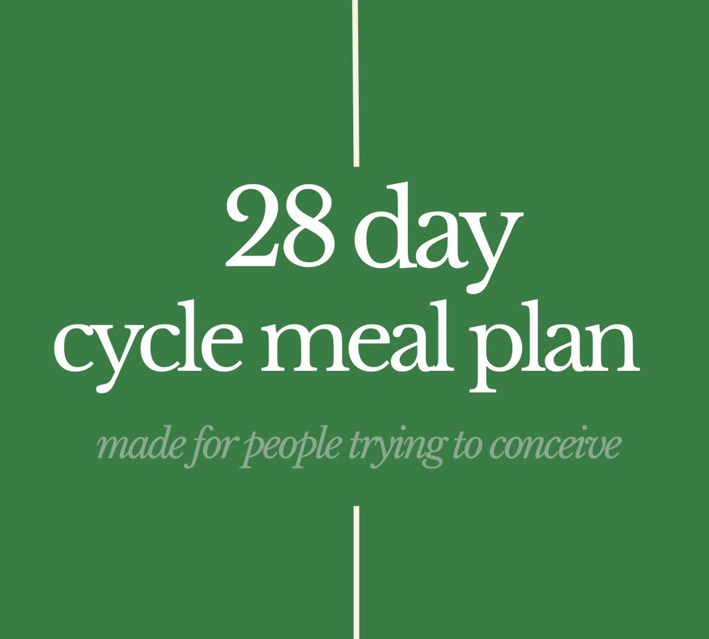 28 Day Fertility Friendly Cycle Meal Plan