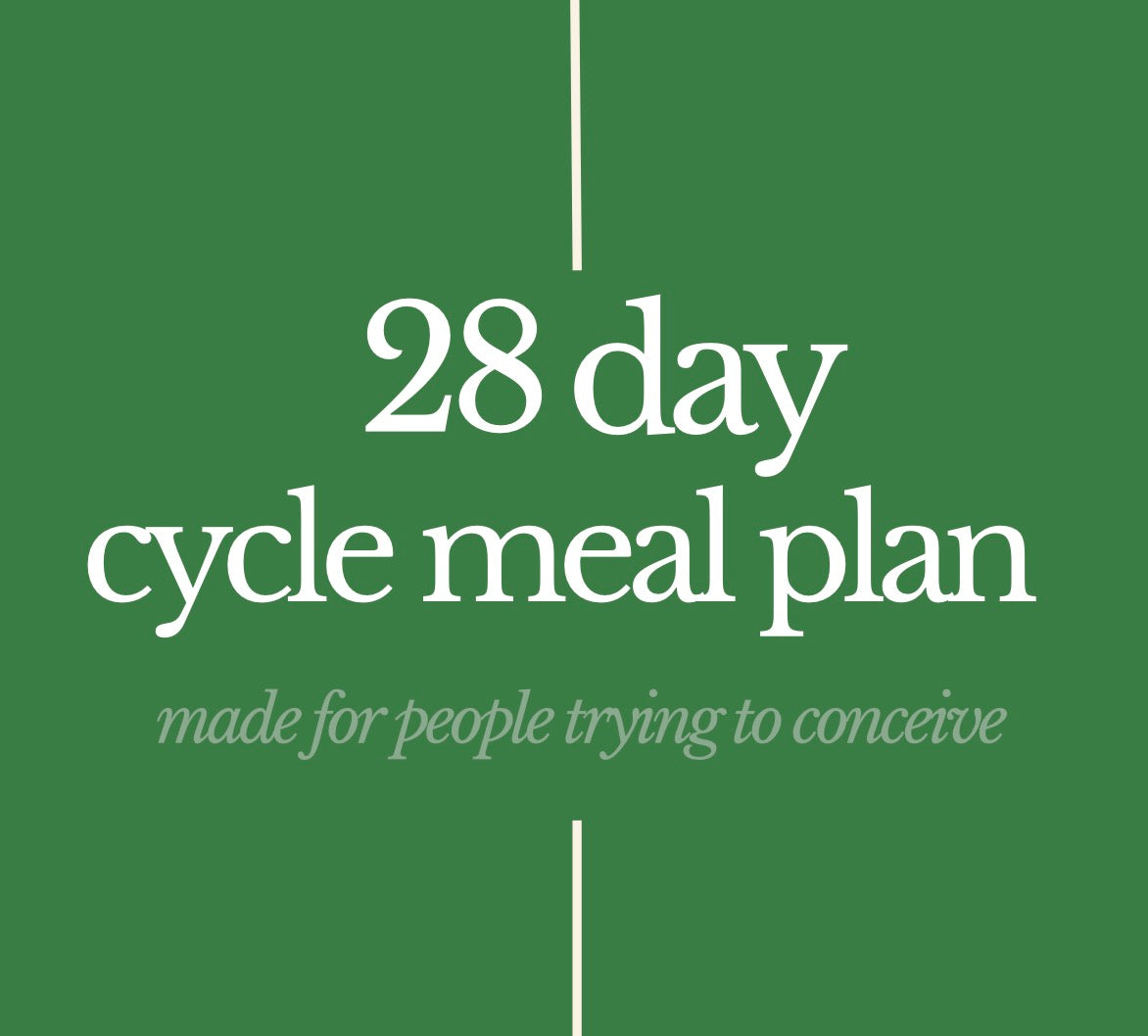 28 Day Fertility Friendly Cycle Meal Plan